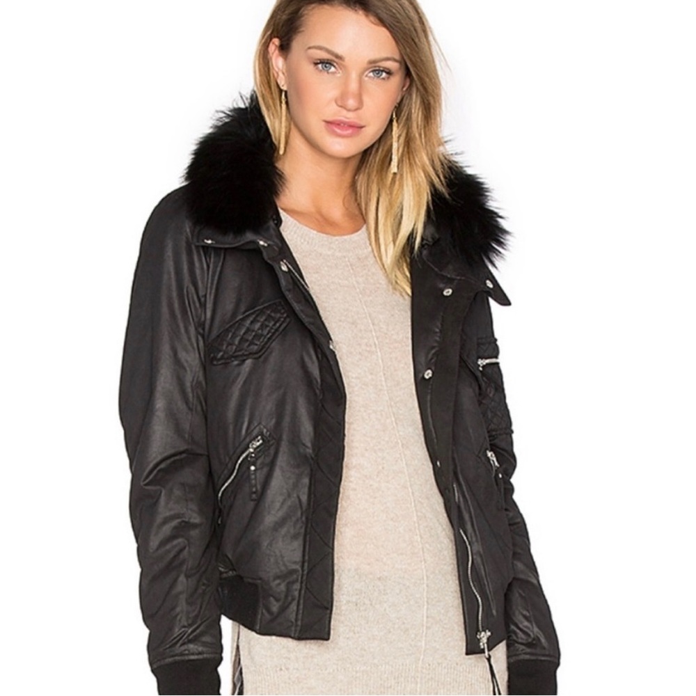 Generation Love Bomber Jacket with fur collar
